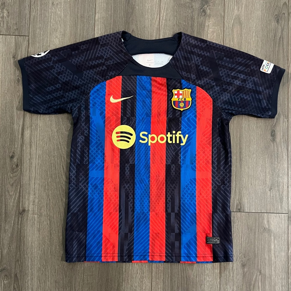 Nike FC Barcelona 2022-23 Home Jersey Mens Small Blaugrana Spotify Soccer Shirt